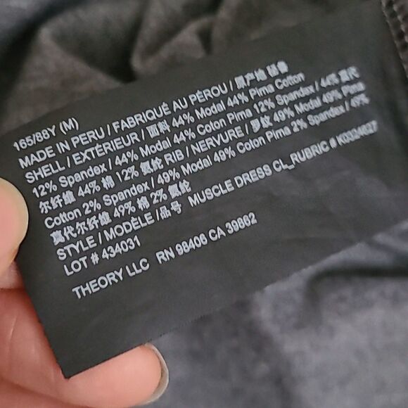 Theory gray muscle tank lagenlook dress med rubric quiet luxury old money soft - Picture 7 of 9